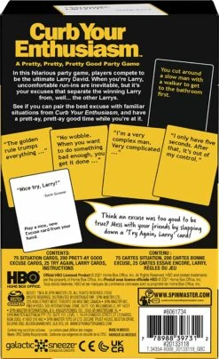 SpinMaster Curb Your Enthusiasm - A Pretty, Pretty, Pretty Good Party Game -SpinMaster gmf3nif3fvcds12ypfnw