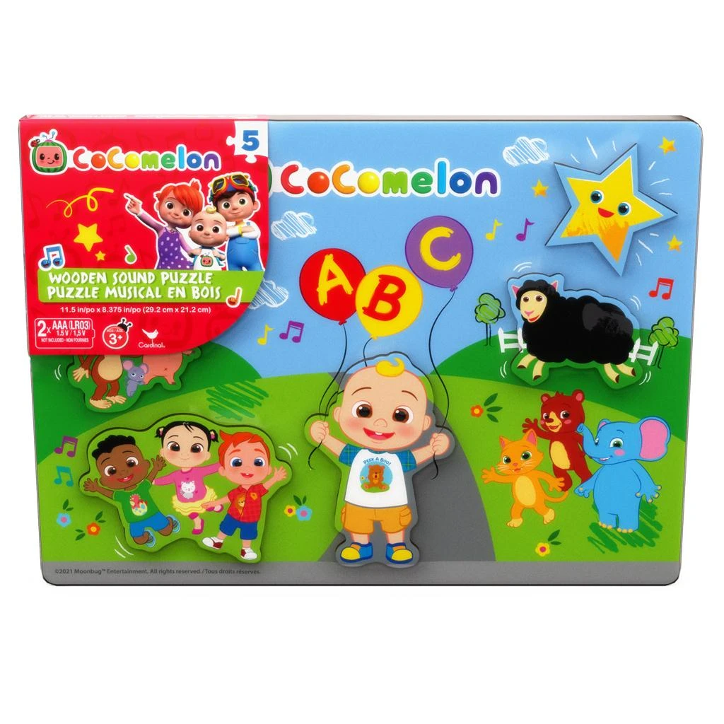 SpinMaster Cocomelon Wooden Sound Puzzle