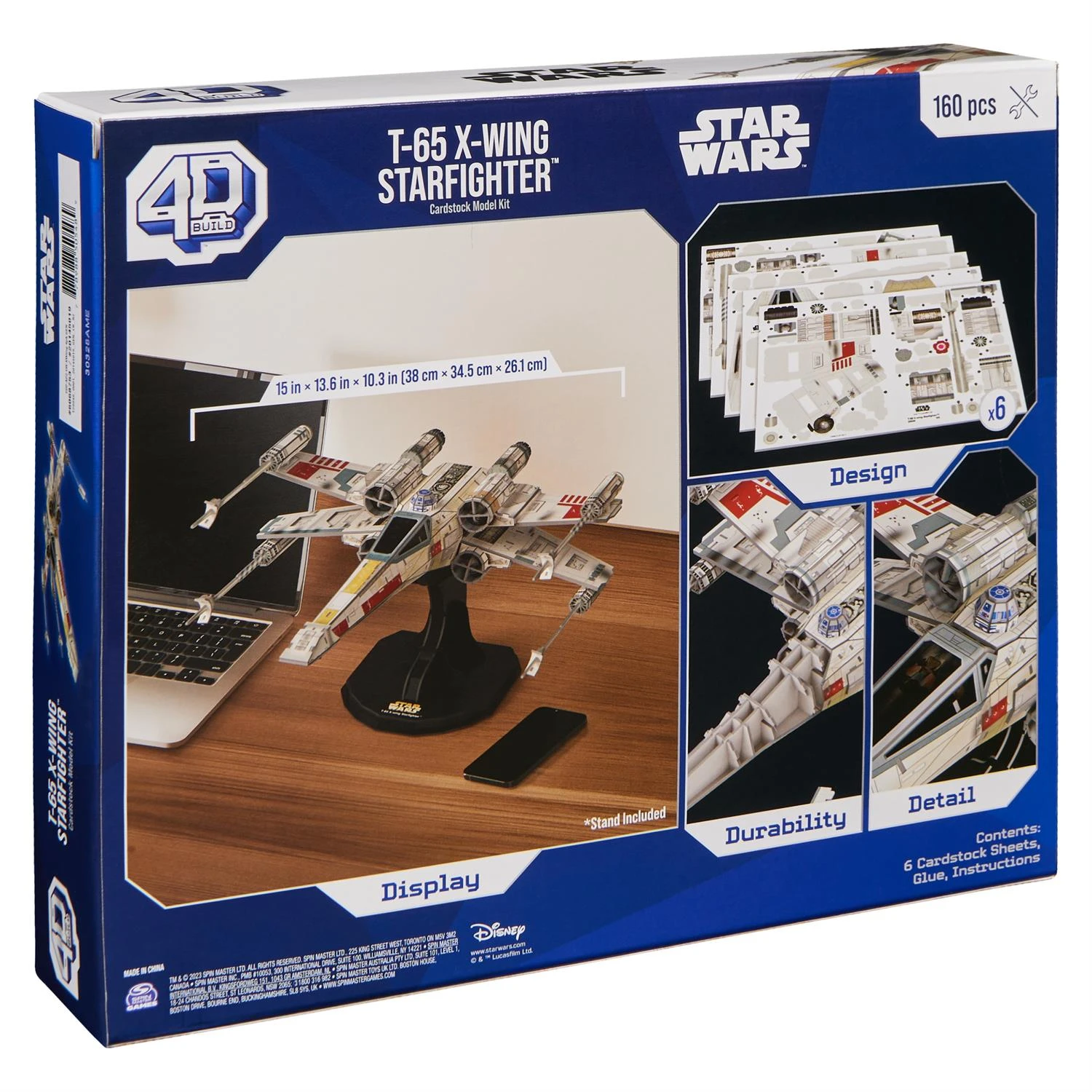 SpinMaster 4D Build Star Wars T-65 Wing Star Fighter 4 SpinMaster 4D Build Star Wars T-65 Wing Star Fighter - Image 2