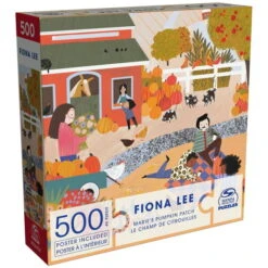 SpinMaster Fiona Lee Cozy Marie's Pumpkin Patch - 500 Piece Puzzle