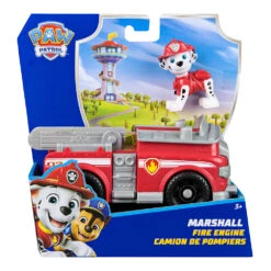 SpinMaster Paw Patrol Rescue Vehicle And Character - Marshall And Fire Engine
